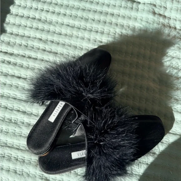 NWOT Sleeper Satin Mules - Picture 6 of 8